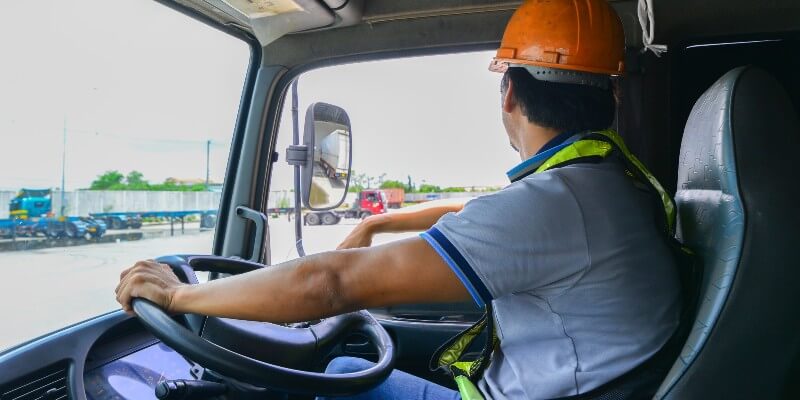 HGV Driver On Site